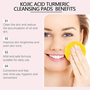 Turmeric Acid Cleaning Pads for Glowing Skin & Pore Cleansing