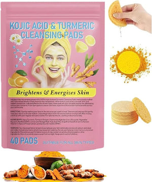 Turmeric Acid Cleaning Pads for Glowing Skin & Pore Cleansing