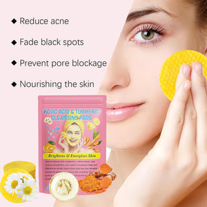 Turmeric Acid Cleaning Pads for Glowing Skin & Pore Cleansing